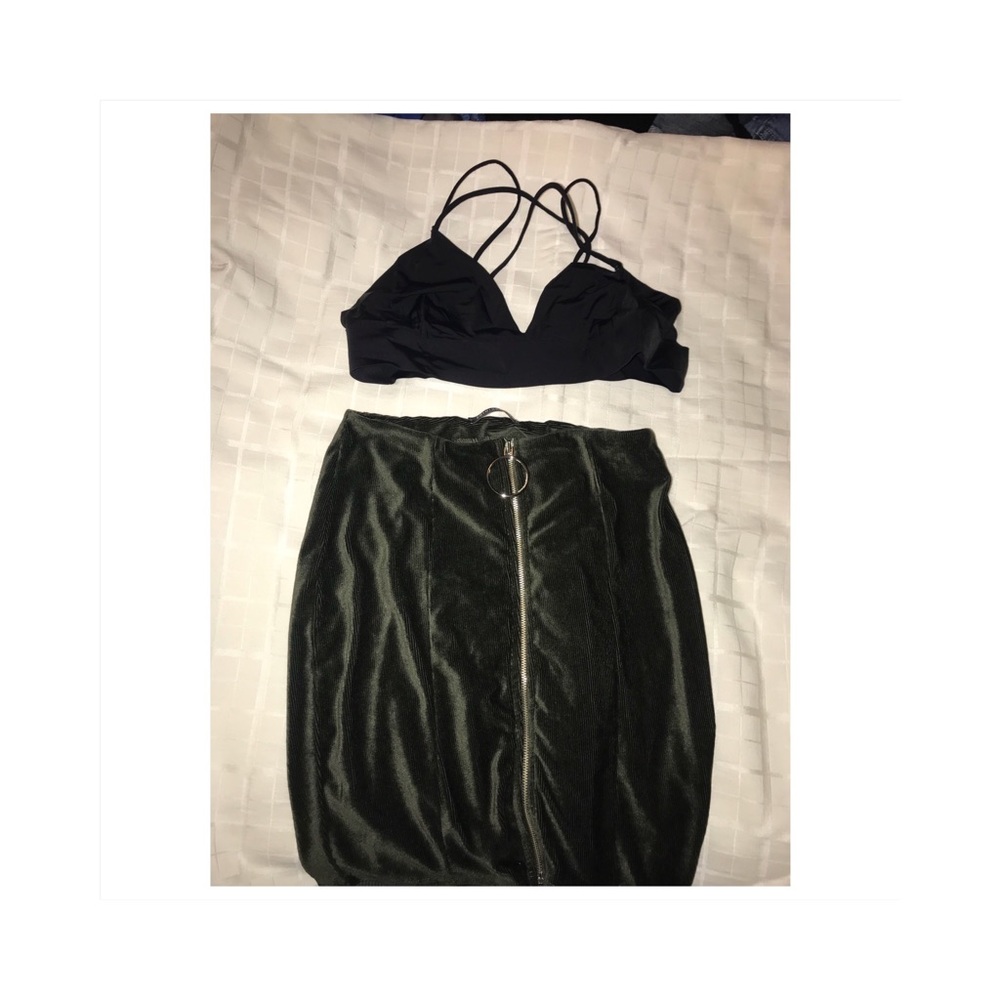 Top and skirt